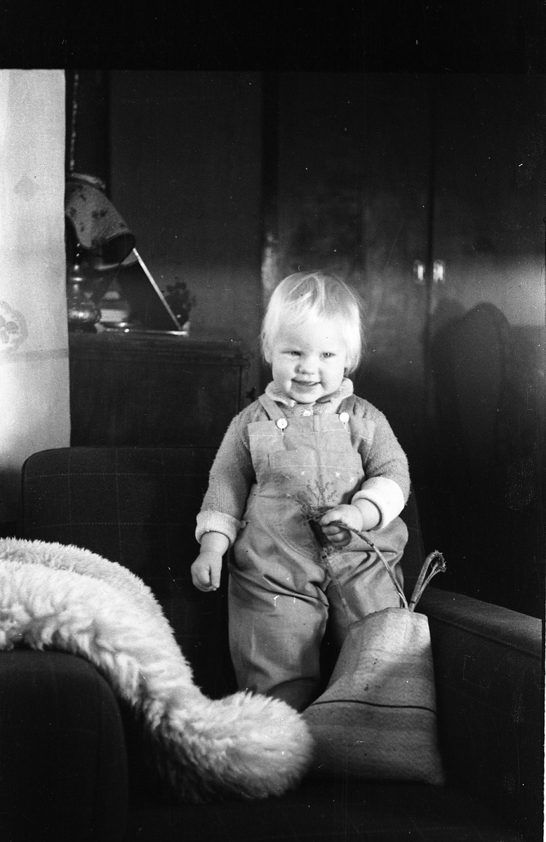 Barneportrett fra1945. Serie på 9 bilder. Jenta er Ingeborg (Immy) Tonby, født Oktober 1944 av foreldre Oskar Tonby og Oddlaug født Nøkleby
