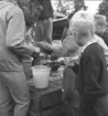 Karlsborg, simskolans avslutning 1960. Endast neg finns.