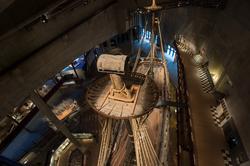 Regalskeppet Vasa, akterspegel, helbilder och bilder fotogra