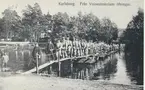 Karlsborg i början av 1900-talet.Från Volontärskolans övningar.