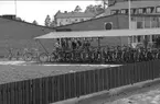 Karlsborg, Södra Skogens skola, 1966. Endast neg finns.