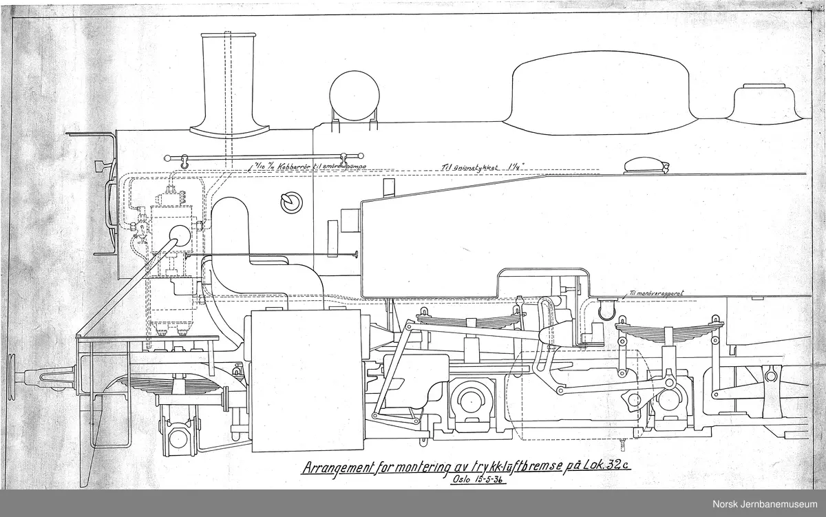 Trykkluftanlegg for lokomotiv Type 32c