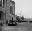 Avslutningsceremoni lv 1, utanför Garnisonskyrkan 1961. Endast neg finns.
