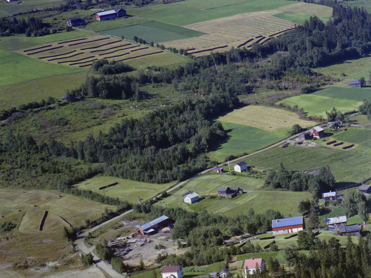 Sør-Fron, Hundorp, Skolmhaugen kulturlandskap, bygninger, låve og industri