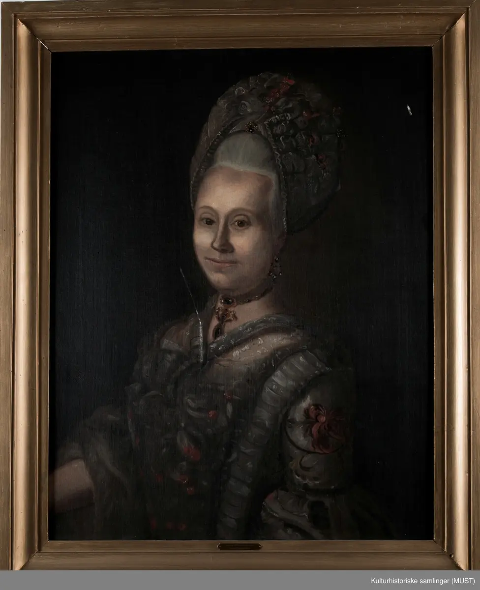 Wenche Garmann Dahl (født von der Lippe). Født: Utstein 22.10.1751. Død: Bergen 12.03.1812