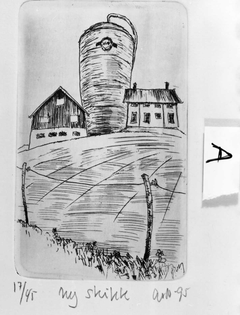 Kunstutstilling vist i Galleri Elgen. Arne Nygårdsmoen -95.  nummerert A, B, C, ...... 