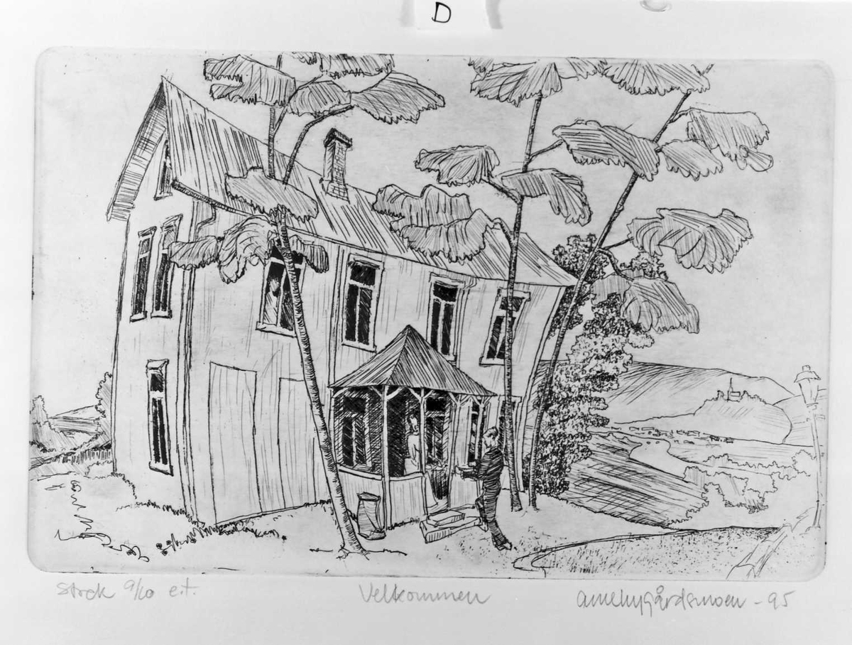 Kunstutstilling vist i Galleri Elgen. Arne Nygårdsmoen -95.  nummerert A, B, C, ...... 