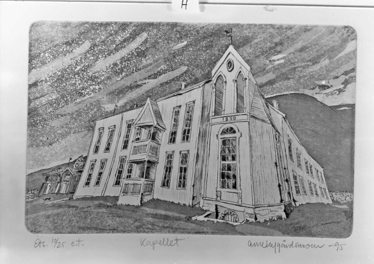 Kunstutstilling vist i Galleri Elgen. Arne Nygårdsmoen -95.  nummerert A, B, C, ...... 