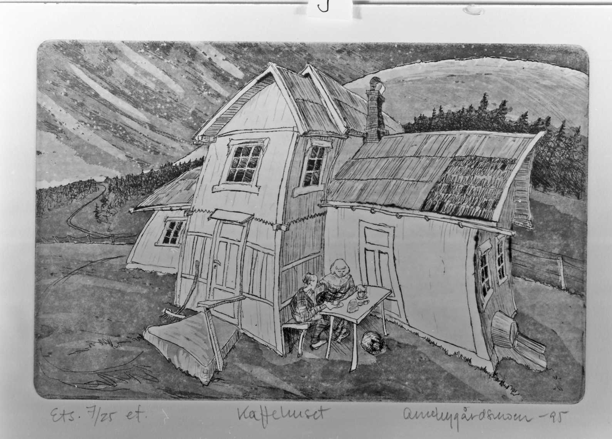 Kunstutstilling vist i Galleri Elgen. Arne Nygårdsmoen -95.  nummerert A, B, C, ...... 
