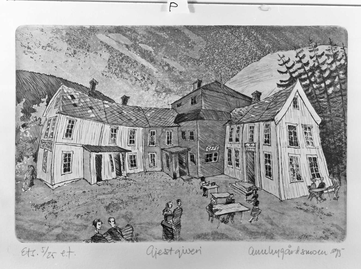 Kunstutstilling vist i Galleri Elgen. Arne Nygårdsmoen -95.  nummerert A, B, C, ...... 