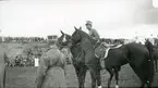 Gustav Adolf, prins, vid ryttartävlingar på Rocksjövallen.