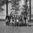 Klassfoto från Strandskolan, Karlsborg, 1964. Endast neg finns.