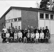 Klassfoto från Södra Skogens skola, Karlsborg. Endast neg finns.