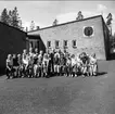 Klassfoto från Södra Skogens skola, Karlsborg, 1962. Endast neg finns.