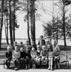 Klassfoto från Strandskolan, Karlsborg, 1968. Endast neg finns.