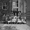 Klassfoto från Centralskolan (Carl Johanskolan) Karlsborg. Endast neg finns.