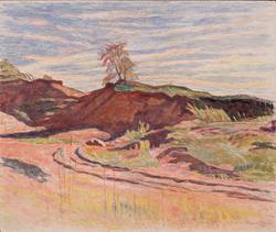 Vid "Kullen" (nära södra vattentornet), Örebro [OLJEMÅLNING]