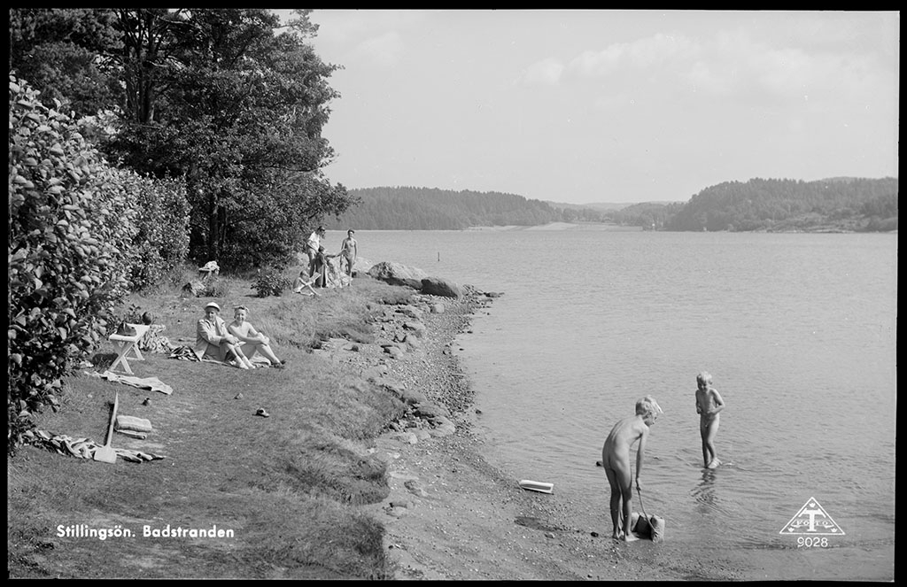 Motiv från Bohuslän ur bildsamlingen efter fotograf Carl Alfred Träff.