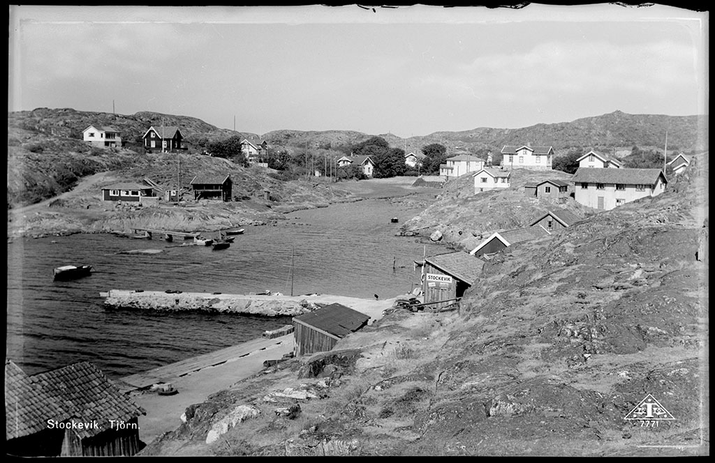 Motiv från Bohuslän ur bildsamlingen efter fotograf Carl Alfred Träff.