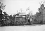 Hans Mannstedt Maskinfirmas paviljong vid Allmänna Konst- och Industriutställningen i Stockholm 1897.