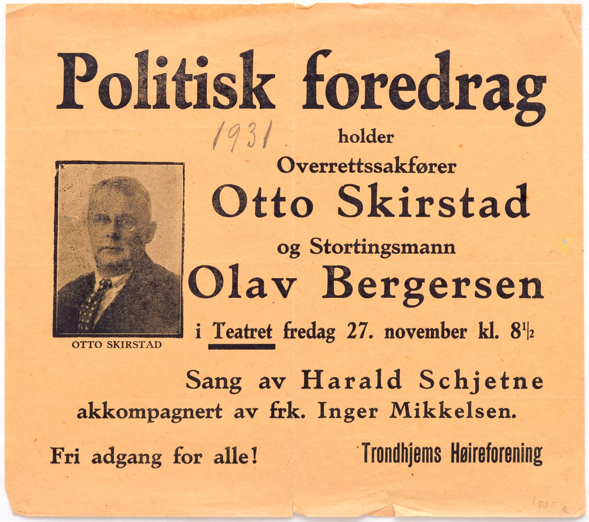 Politisk plakat.