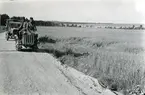 Traktor, Caterpillar, 1,5 ton. Marsch från Karlsborg, skolbatteriet.