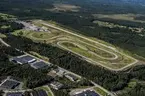 Flygfoto över Anderstorp Raceway i Gislaveds kommun.