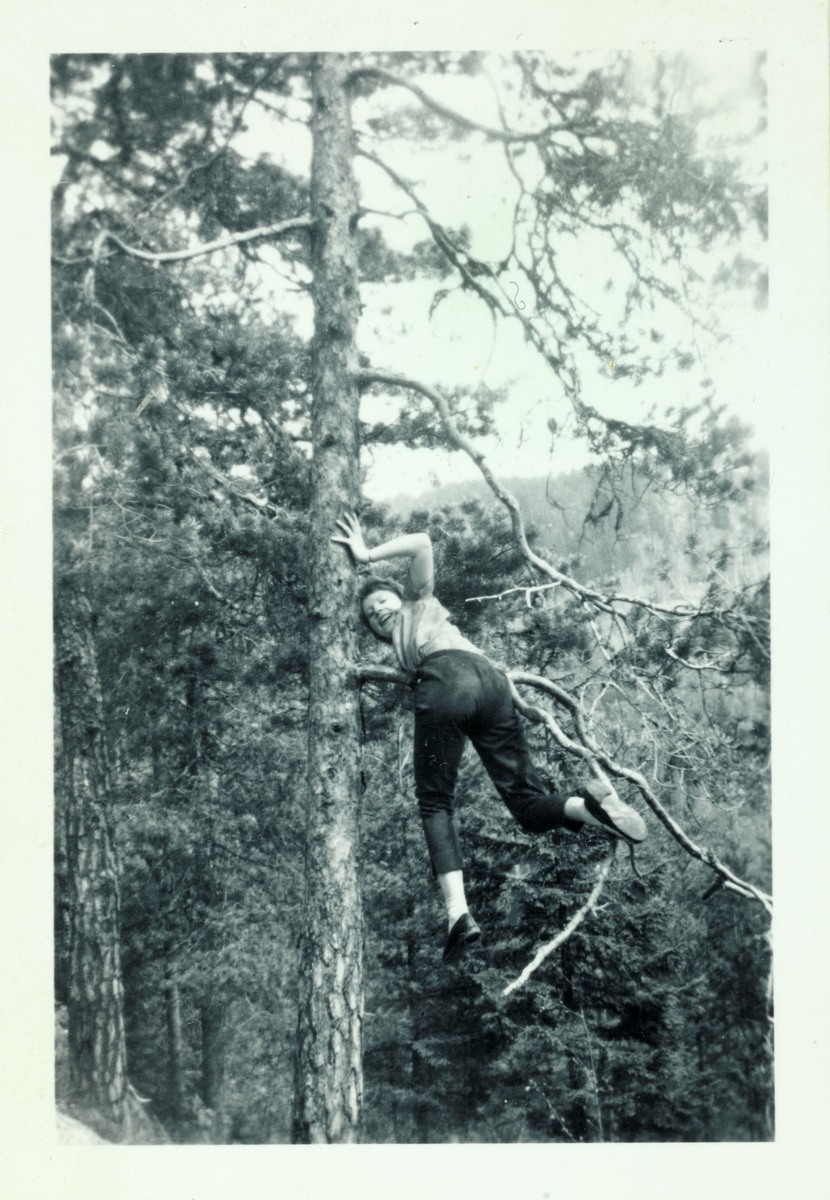 Britt Hansen på tur i Østmarka.