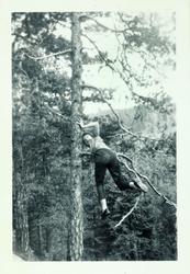 Britt Hansen på tur i Østmarka.