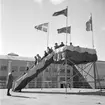 Den 18 april 1961. Gävle Varv. Stapelavlöpning av M/S 109