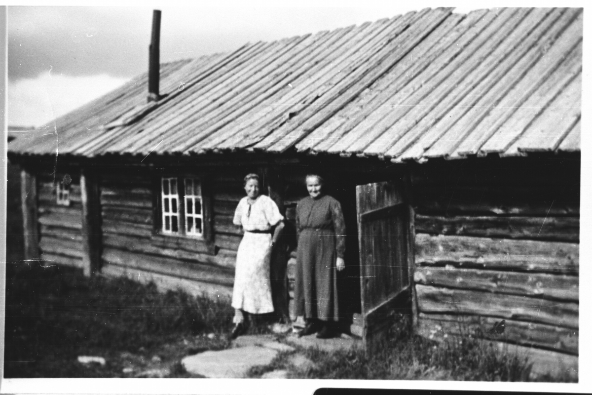 Portrett,
Frå v.Sigrid og Ingebjørg Roe.