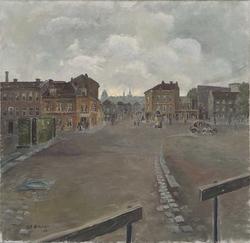 Hjørnet Klingenberggaten - Bakkegaten [maleri]