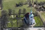 Flygfoto över Fröderyds kyrka i Vetlanda kommun.