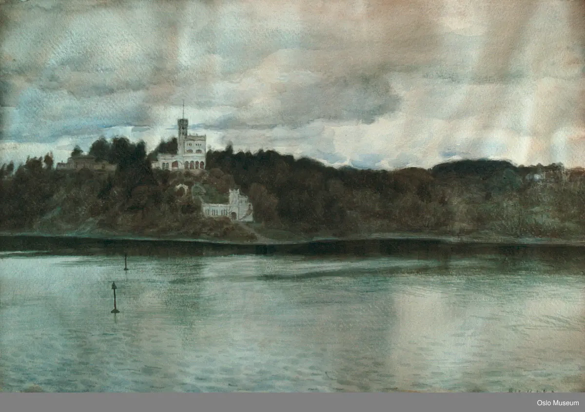 landskap, arkitektur, slott