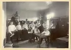 Grupporträtt av soldater på logementet.