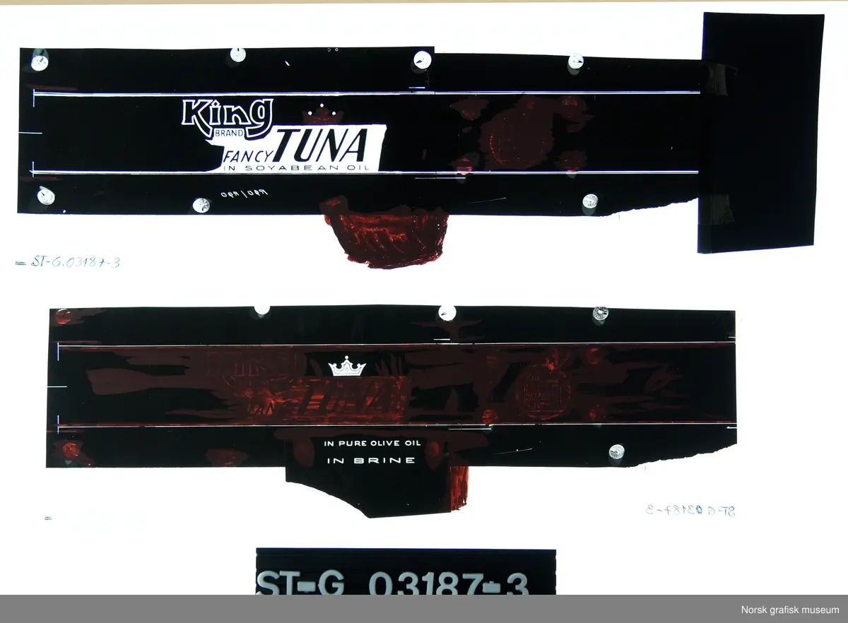 King Brand Fancy Tuna in soybean oil.