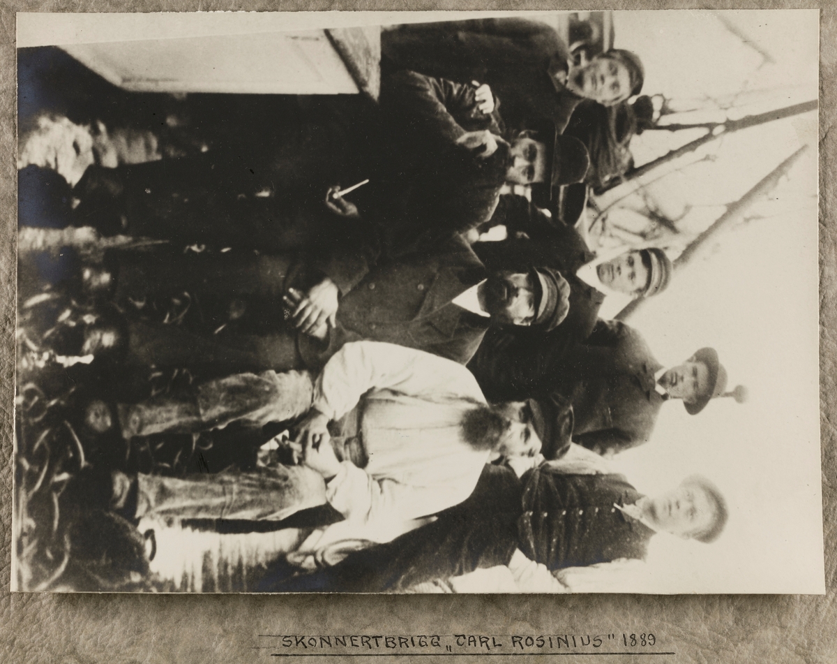 Mannskapsbilde - Skonnertbrigg "Carl Rosinius" 1889