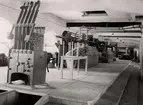 Tågabalpress och skäktturbun vid Hampberedningsverket i Visby, 1943.