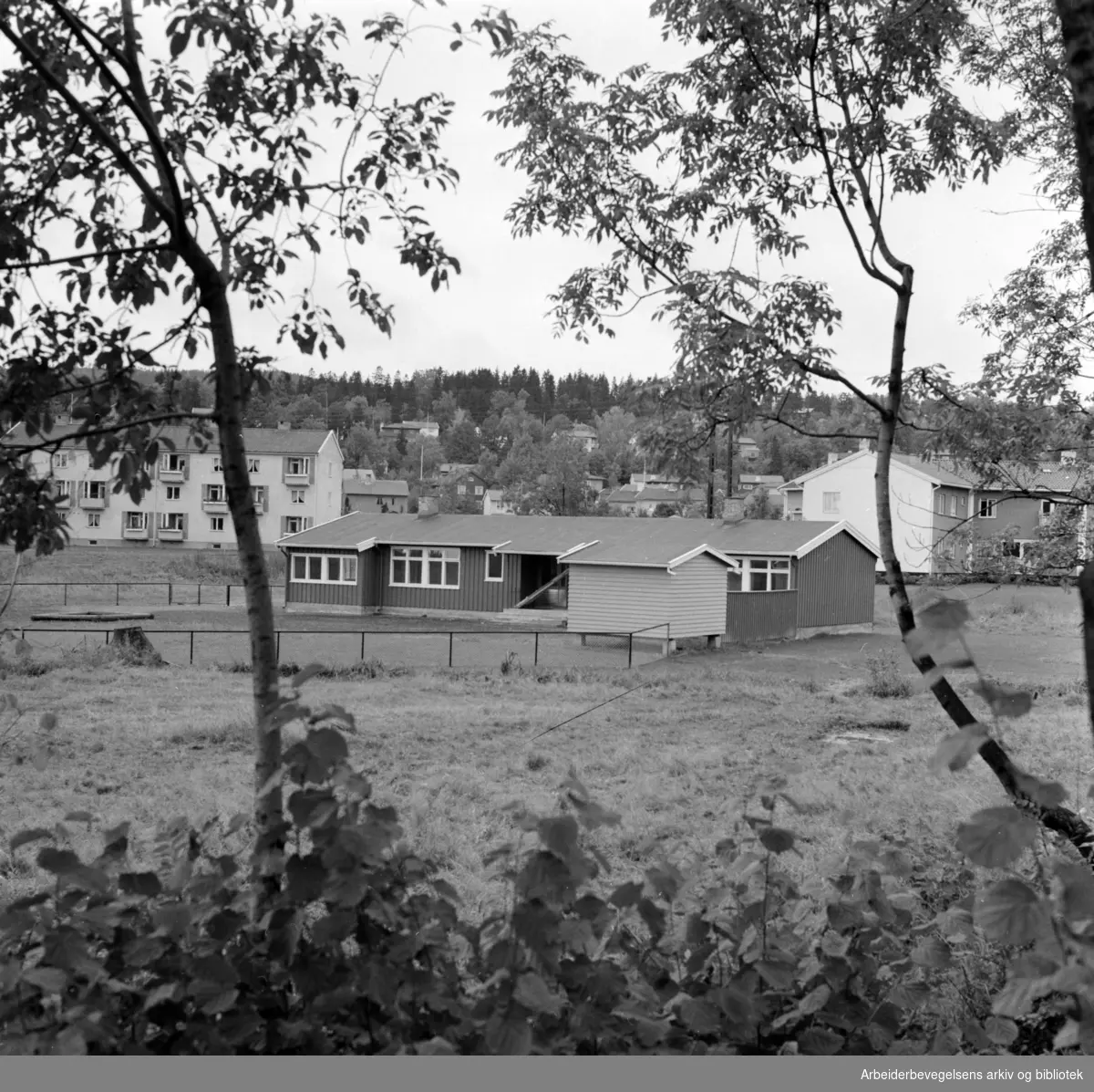 Ullevål Stadion. Nytt daghjem. Oktober 1957