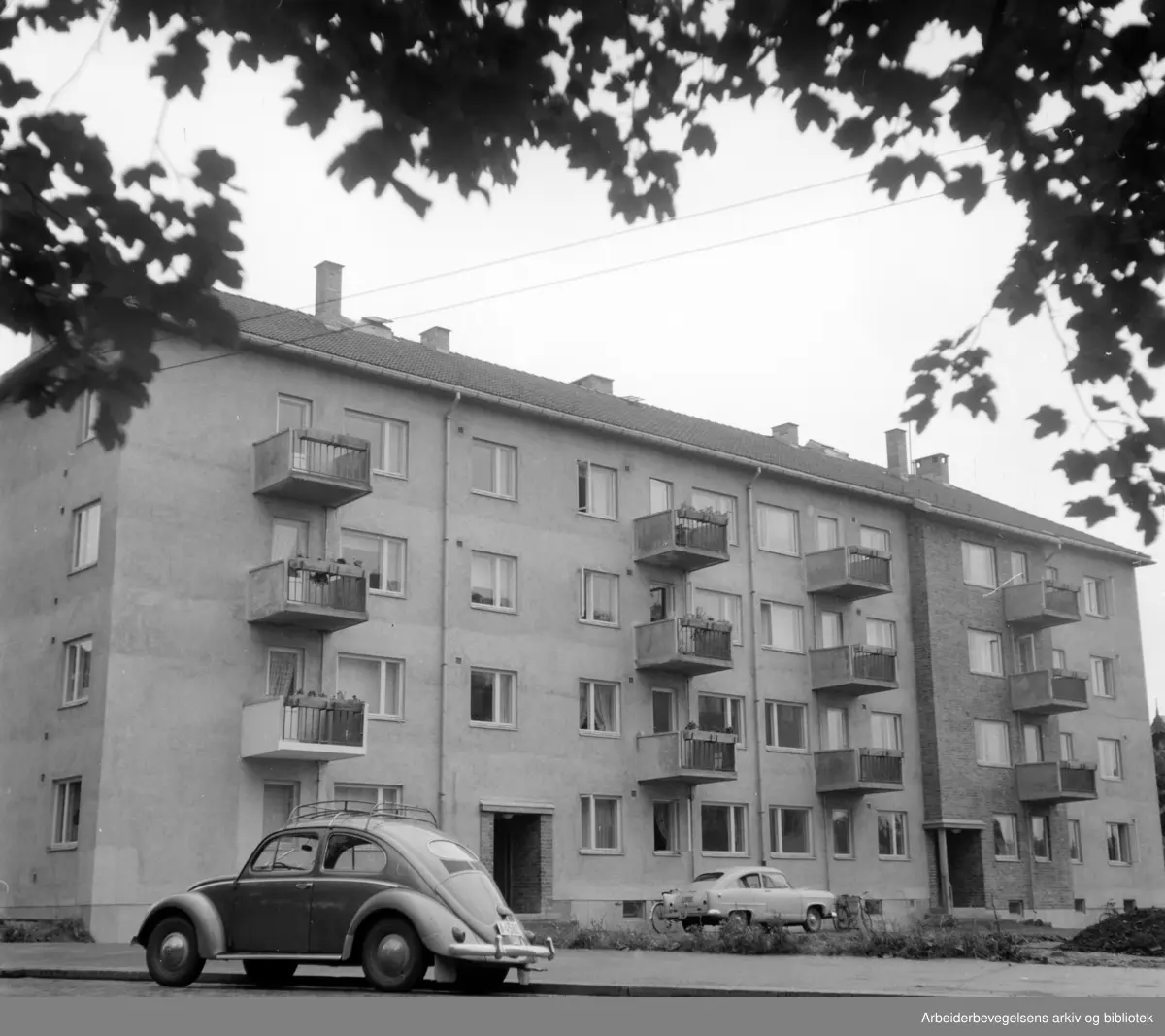 Ullevål Sykehus. Elevinternatet. Juli 1954