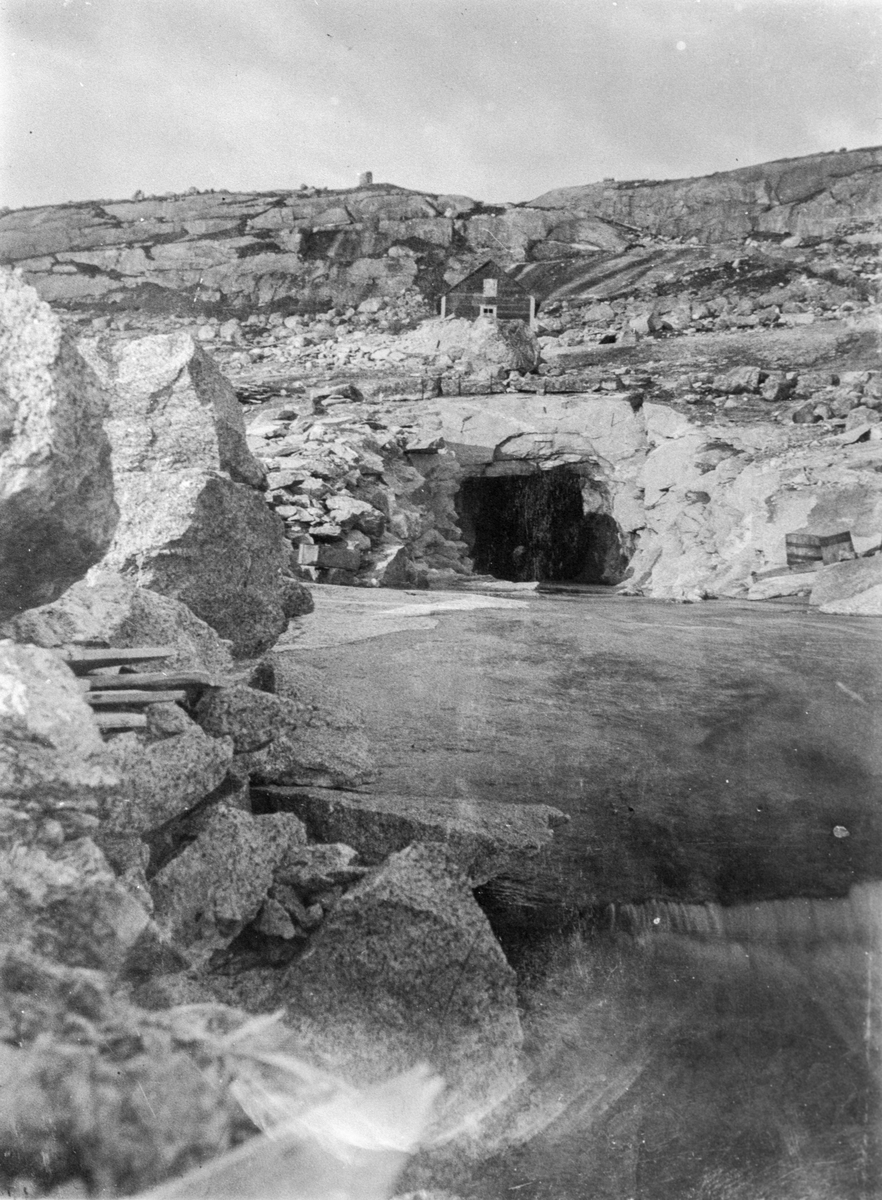 Munning på tappetunnel ved Øvre Bersevatn