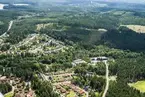 Flygfoto över Holsbybrunn i Vetlanda kommun.