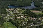 Flygfoto över Kvillsfors i Vetlanda kommun.