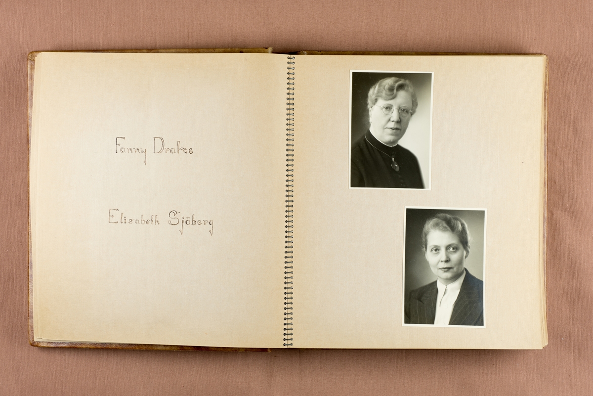 Fotoalbum från sjuksköterskeutbildningen i Örebro 1942-45