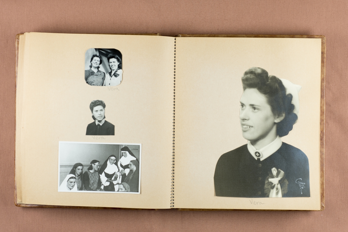 Fotoalbum från sjuksköterskeutbildningen i Örebro 1942-45