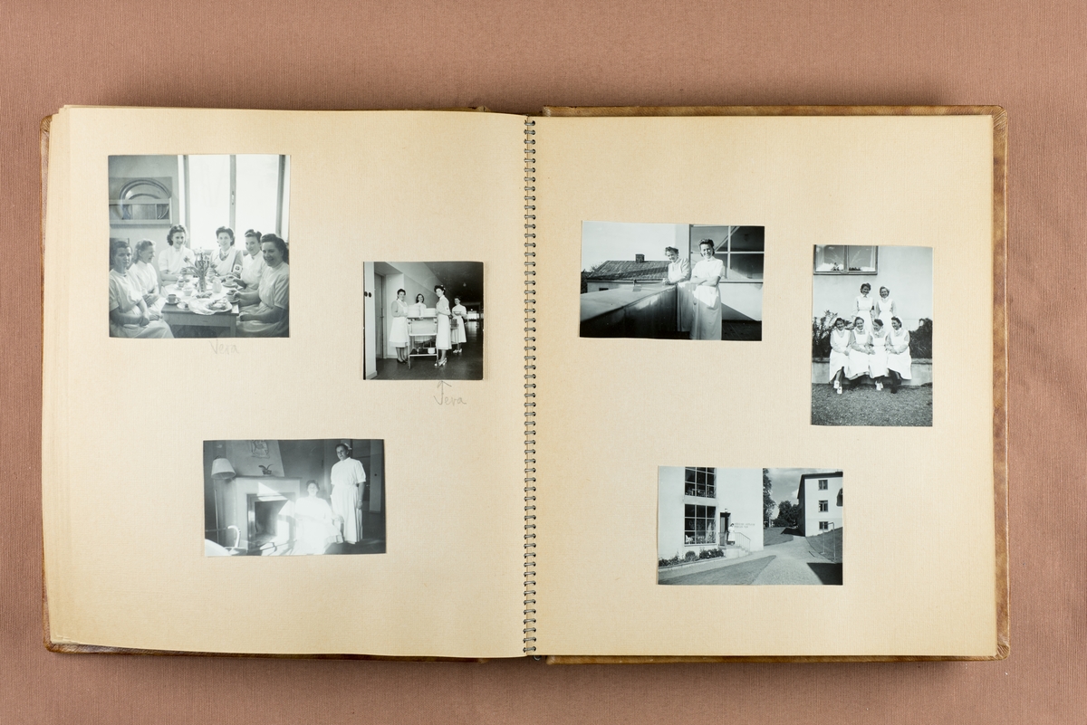 Fotoalbum från sjuksköterskeutbildningen i Örebro 1942-45