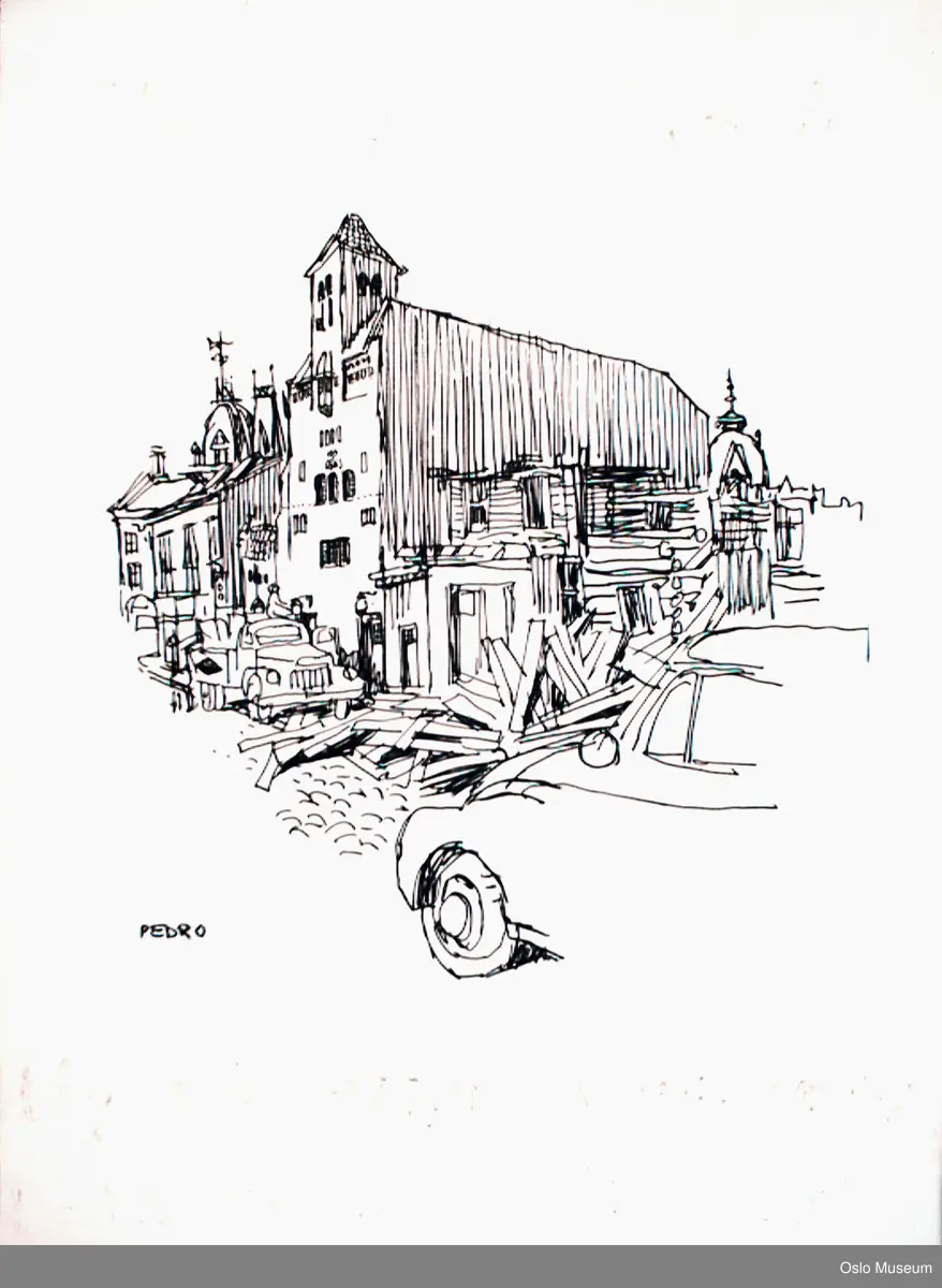 aritektur, kirke, riving, bysanering