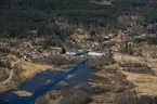 Flygfoto över Marieholm och Marieholms bruk i Gnosjö kommun.