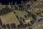 Flygfoto över Mulseryds kyrka i Jönköpings kommun.