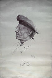 Portrett av Jonas Lauritz Idemil Lie [papirkunst]